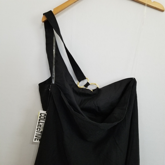 NWT Future Collective Black Ring Detail Dress Size 17 XXL - Picture 6 of 10